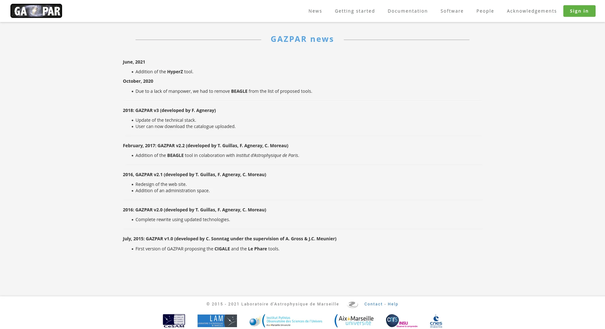 GAZPAR screenshot