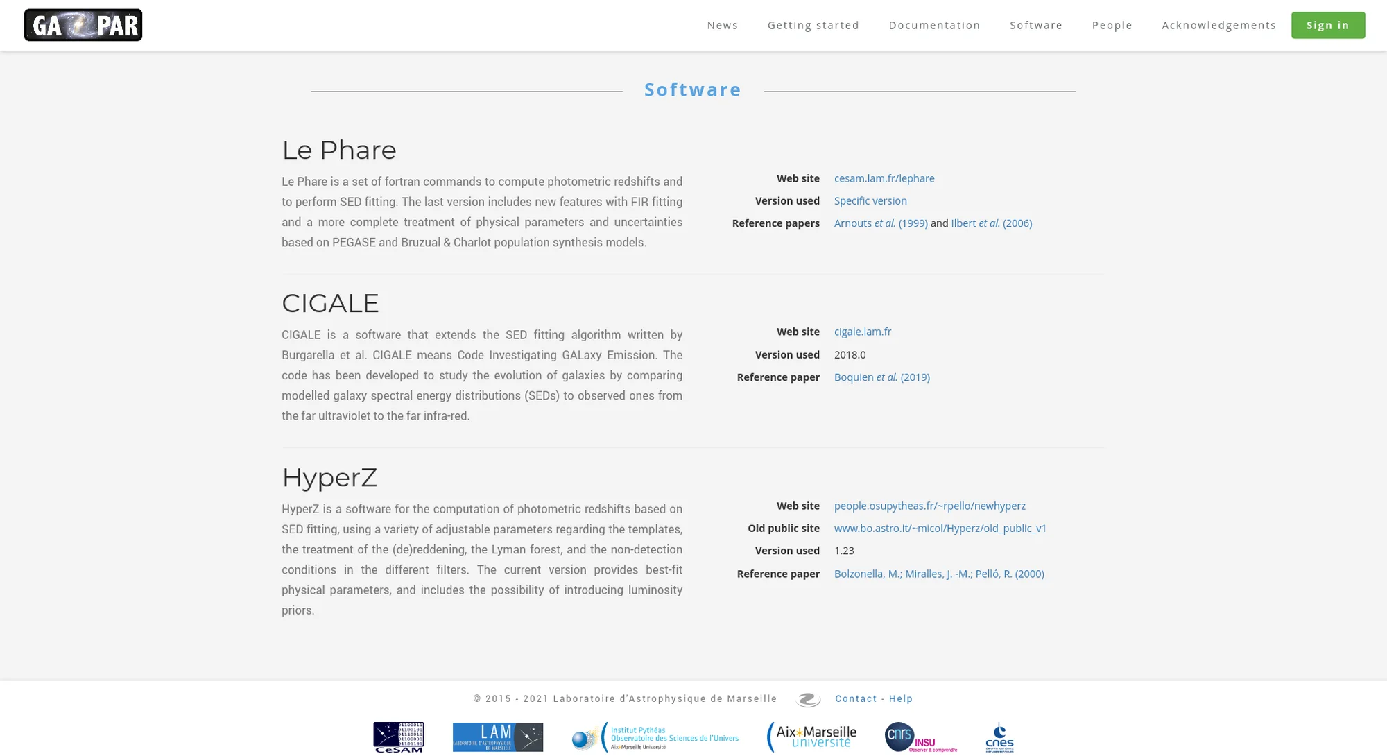 GAZPAR screenshot